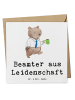 Mr. & Mrs. Panda Klappkarte Beamter Leidenschaft mit Spruch in Weiß