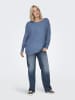 ONLY Carmakoma Strickpullover in Coronet Blue