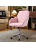 ABRIHOME Buerostuehle in Rosa ergonomisch Sitzhöhe 50-59 cm 360 Grad drehbar