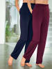 WITT WEIDEN Hosen in marine + bordeaux