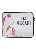 Mr. & Mrs. Panda Laptop Tasche Einhorn Vegan Design mit Spruch in Weiß