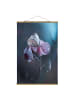 WALLART Stoffbild mit Posterleisten - Schmetterling im Regen in Violett
