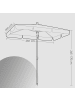 SONGMICS Sonnenschirm Sheld in Beige - (D)230 x (H)150 cm