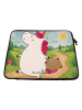 Mr. & Mrs. Panda Laptop Tasche Einhorn Koffer Design ohne Spruch in Weiß