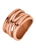 Steel_Art Fingerring Serpi poliert in Rosegoldfarben