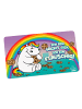 Geda Labels Frühstücksbrettchen Pummeleinhorn Flauschig in Lila - 23,5x14,5