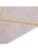 Beliani Kurzflor ATIKE in Rosa/Gold - (W) 80 x (H) 1.2 x (L) 150 cm