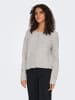 ONLY Strickjacke in Light Grey Melange