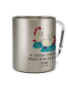 Mr. & Mrs. Panda Becher Einhorn Sekt mit Spruch in Silber