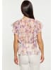 Usha Damen Bluse in Creme Mehrfarbig