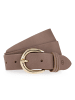 Tamaris Gürtel Leder in dunkeltaupe