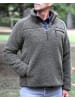 Brandit Fleecejacke/Fleecepullover "Teddyfleece Troyer" in Grün