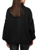 Reichstadt Damen Relaxed Fit Strickjacke Oversized-Look in Black