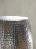 KADIMA DESIGN Couchtisch Oriental | Aluminium Silber-Look, 30cm, Handarbeit in Silber