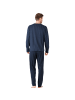 hajo Single-Jersey Schlafanzug in marine