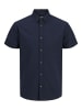 Jack & Jones Kurzarm FreizeitHemd für Herren in blau