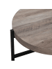 Beliani Couchtisch BONITA in Braun/Schwarz - (W) 70 x (H) 42 x (L) 70 cm