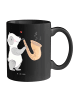 Mr. & Mrs. Panda Kaffeebecher Saxophon Liebe mit Spruch in Schwarz