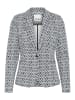 ICHI Blazer IHKATE Regular fit in Total Eclipse Ikat Tile Aop