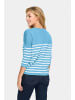 SAINT TROPEZ Strickpullover MilaSZ Oversize fit in Ethereal Blue Ice Stripe
