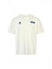 Kappa T-Shirt KUAuthentic Oyster in white natural-blue cobalt