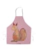 Mr. & Mrs. Panda Schürze Einhorn Glauben ohne Spruch in Rot Pastell