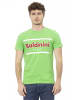 Baldinini Trend Zweifarbig Grün Baumwolle Herren T-Shirt