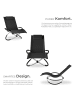tectake ergonomische Sonnenliege, Belastbarkeit 150 kg, 150 x 73 x 93 cm