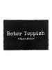 relaxdays Fußmatte "Roter Teppich" in Schwarz - 40 x 60 cm