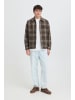 BLEND Langarmshirt Knopfleiste Karomuster Modisch in Braun