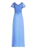 Vera Mont Abendkleid mit Stickerei in Paris Blue