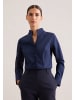 Seidensticker Kelchkragenbluse Slim in Dunkelblau