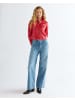 Wrangler Kunstlederjacke Slim Seamed in Chili Pepper