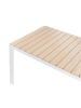 Beliani Esstisch COMO in Beige/Weiß - (W) 90 x (H) 75 x (L) 184 cm