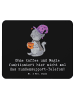 Mr. & Mrs. Panda Mauspad Kundensupport Magie mit Spruch in Schwarz