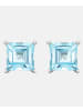 Diamant L'éternel Ohrstecker aus 375 Weißgold mit Topas