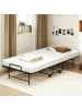 COSTWAY 90x190cm Gästebett mit Matratze in Weiß
