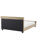 Beliani 2-tlg Doppelbett AVALLON in Beige/Braun