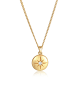 Elli Halskette 925 Sterling Silber Astro, Plättchen, Sterne, Stern in Gold
