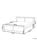 Beliani Doppelbett DAUPHIN in Braun - (W) 189 x (H) 82 x (L) 206 cm