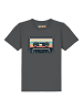 wat? Apparel T-Shirt Retro Kassette in Grau
