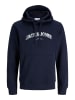 JACK & JONES PLUS Kapuzenpullover in Navy Blazer