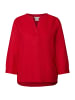 Street One Leinenmix-Bluse in Unifarbe in Rot
