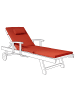 Beliani Auflagen TOSCANA/JAVA/AMANTEA PREMIUM in Rot - (W) 58 x (H) 5 x (L) 189 cm