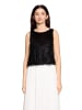 Vera Mont Pailletten-Top im Glitzer-Look in Schwarz
