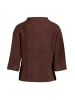 Zero  Sweatshirt mit 3/4 Arm in Black/Brown