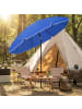SONGMICS Sonnenschirm Sheld in Blau - (H)218x Ø200 cm