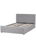 Beliani 3-tlg Doppelbett AMIENS in Grau