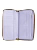 DuDu Up Geldbörse RFID Schutz Leder 20 cm in choccolate-lilac