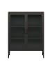 en.casa Sideboard Fauske in Schwarz (H)101.5cm (B)80cm (T)40cm (G)25.2kg